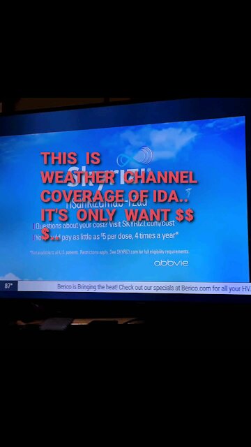 THIS IS WEATHER CHANNEL IDA COVERAGE.