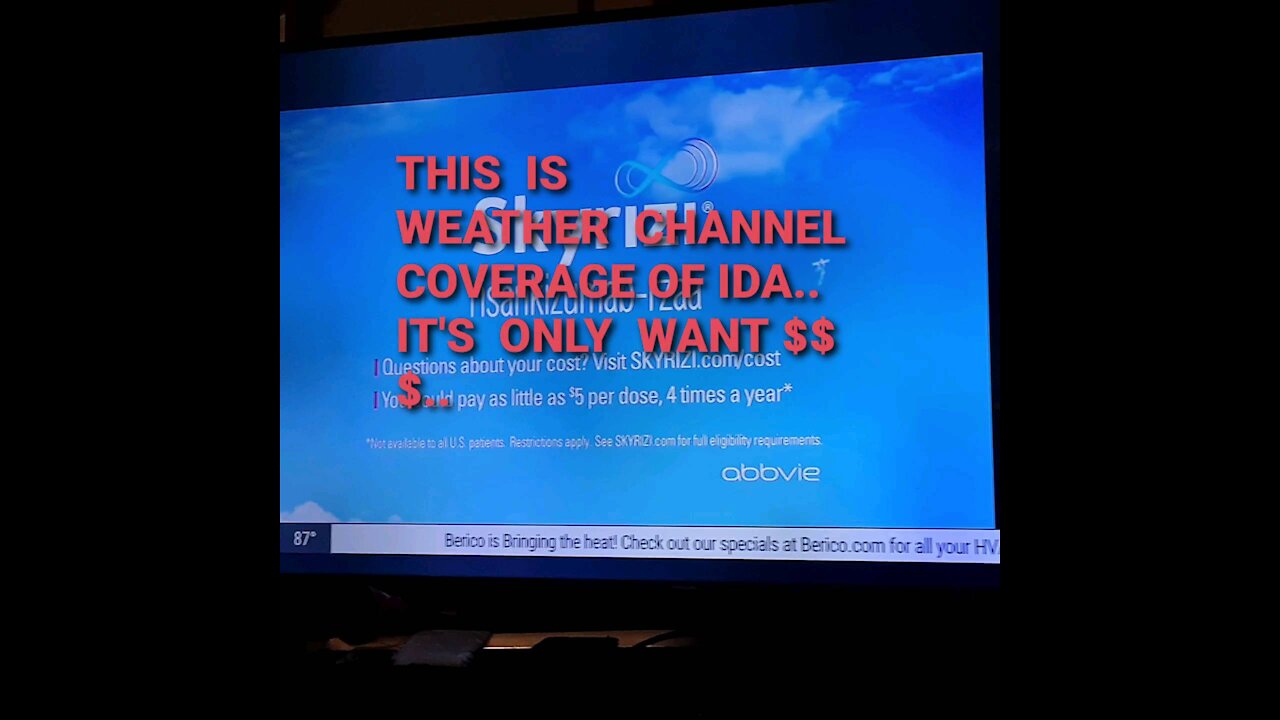 THIS IS WEATHER CHANNEL IDA COVERAGE.