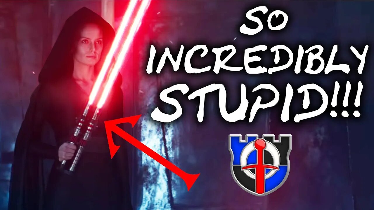 Why Evil Rey's swiss army double-bladed lightsaber is HORRIBLE - STAR WARS episode 9 trailer