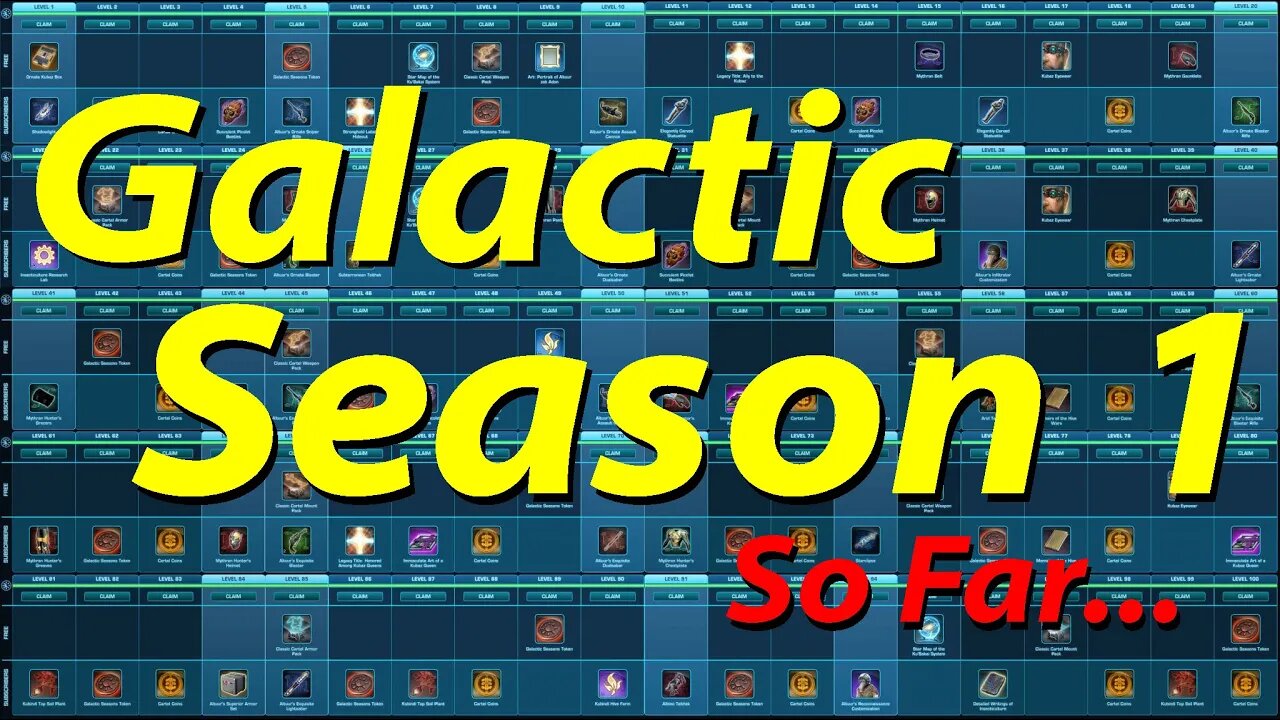 My Critiques on SWTOR's Galactic Seasons so Far