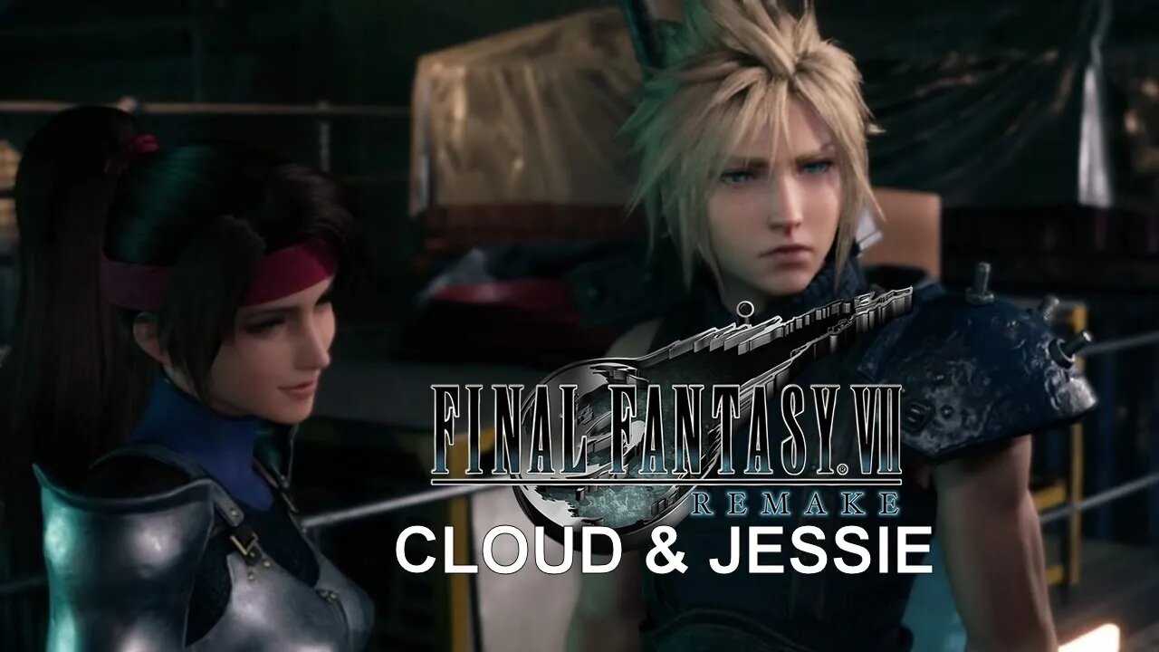 Final Fantasy VII Remake Demo (PS4) - Cloud and Jessie Moments