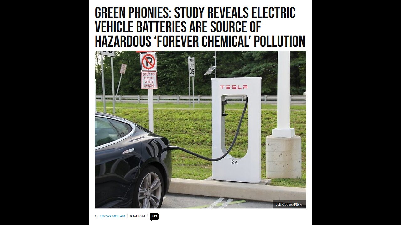 EV Batteries Cause FOREVER Hazordous Chemicals