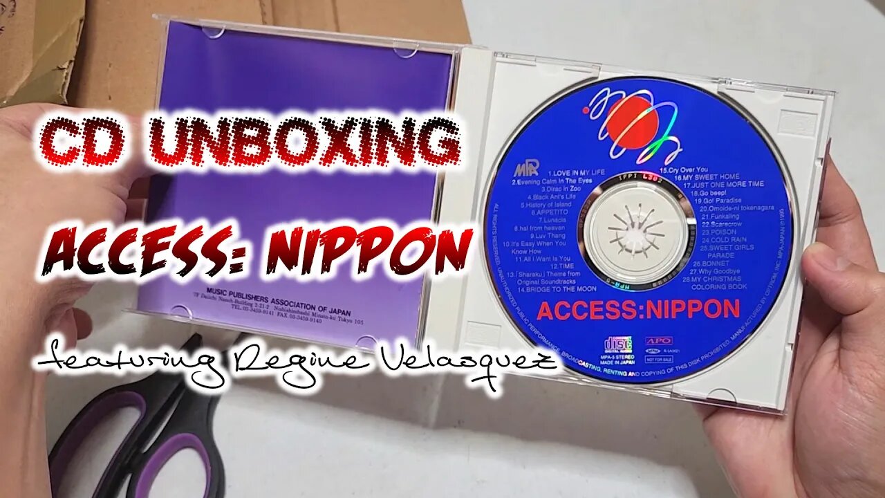 CD UNBOXING - ACCESS: NIPPON (Japan 1996) featuring Regine Velasquez