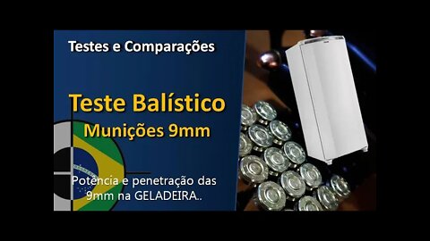 Teste Balístico - Munições 9mm (Recarregada / NTA / Bonded HEX / Black Mamba / Sellior&Bellot)