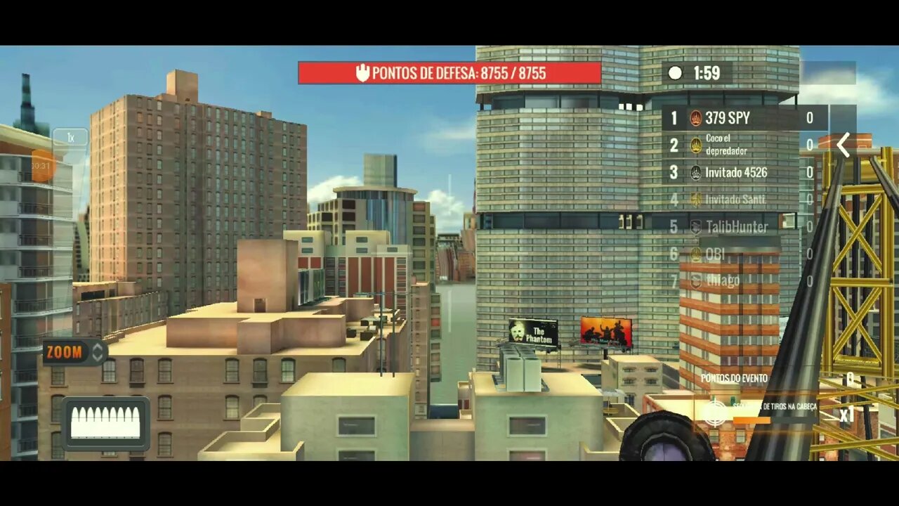 GUIGAMES - SNIPER 3D ASSASSIN - PVP Gameplay Player vs Player - 3 de março de 2022 - Rodada 1 de 6