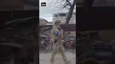 Ukrainian President Volodymyr #Zelenskyy visited #Bucha and met with locals #ukraine #russia #war
