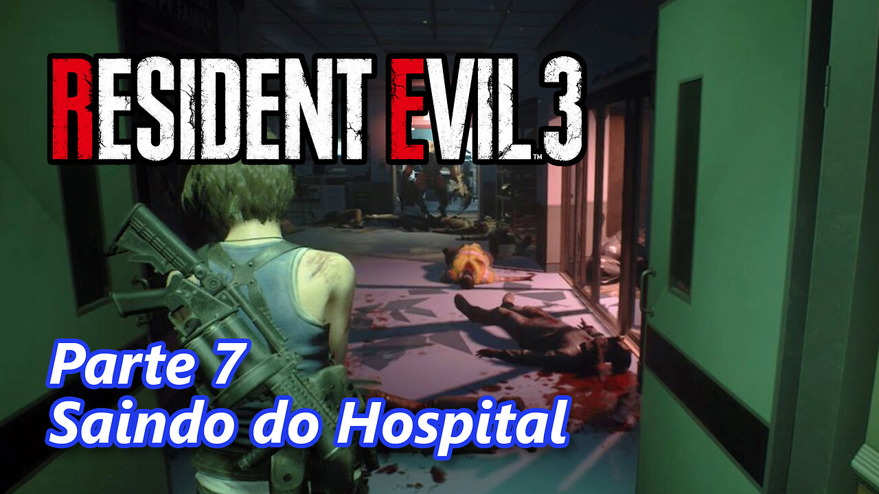 Resident Evil 3 Remake (PC) - Parte 7 - Saindo do Hospital - Roupa Clássica da Jill do RE3