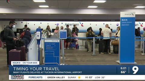 Some travelers seeing cancellations and delays at Tucson International Airport