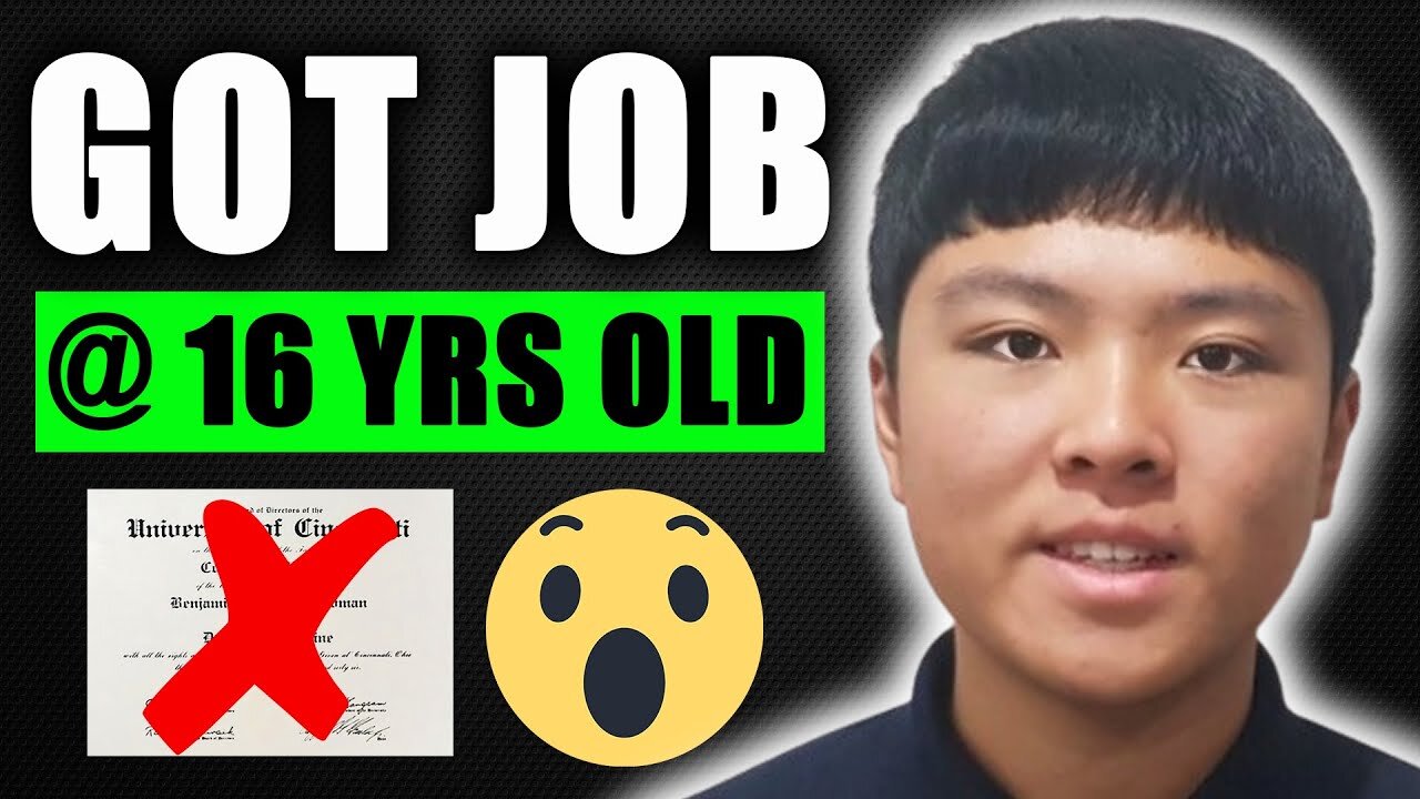 How James Landed A $48k/Yr Job At 16 Years Old