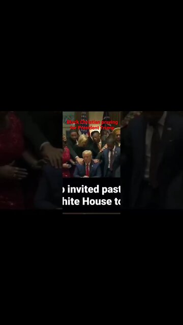 Black Christian Pastors praying for president #Trump in #Jesus Name