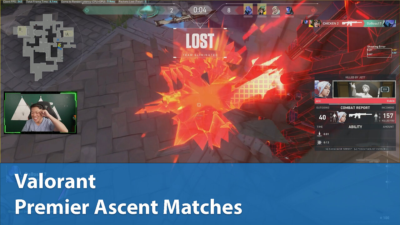 Premier Ascent Matches | Competitive 1W-1L | Premier 0W-2L | Valorant