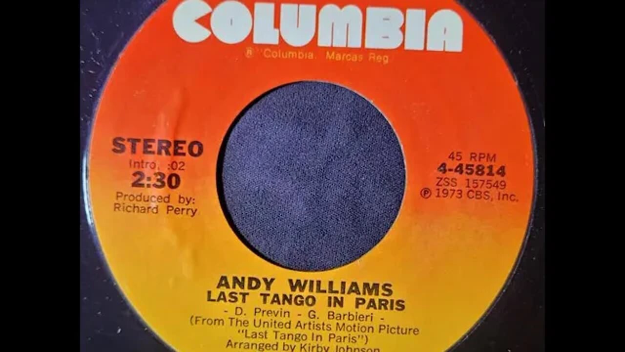 Andy Williams – Last Tango in Paris
