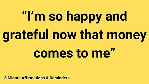 💲Money Comes to Me in Increasing Quantities. #moneyaffirmations