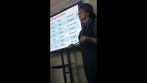 This teacher forced her students to use make believe pronouns