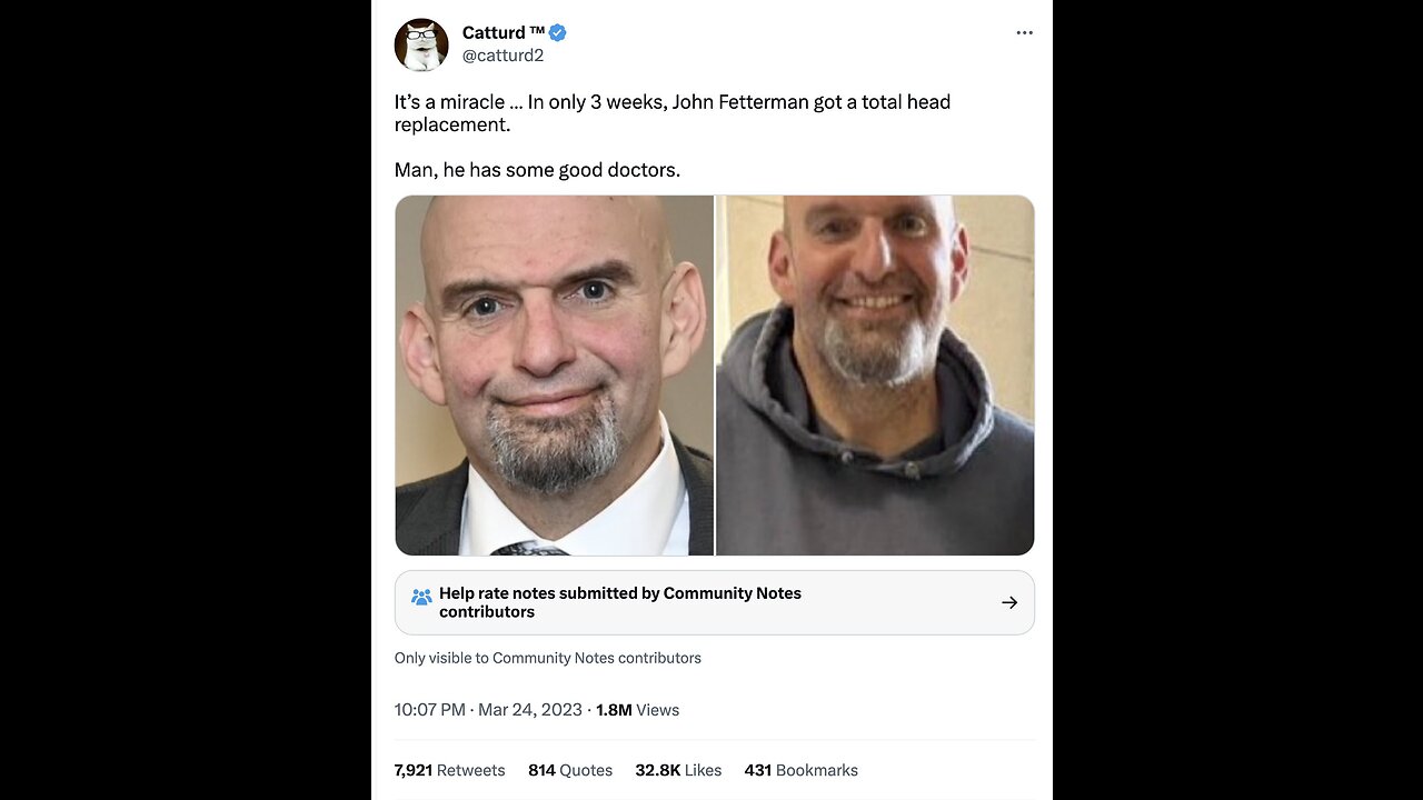 Recent Released Image Of John Fetterman Have People Speculating That A Body Double Was Used