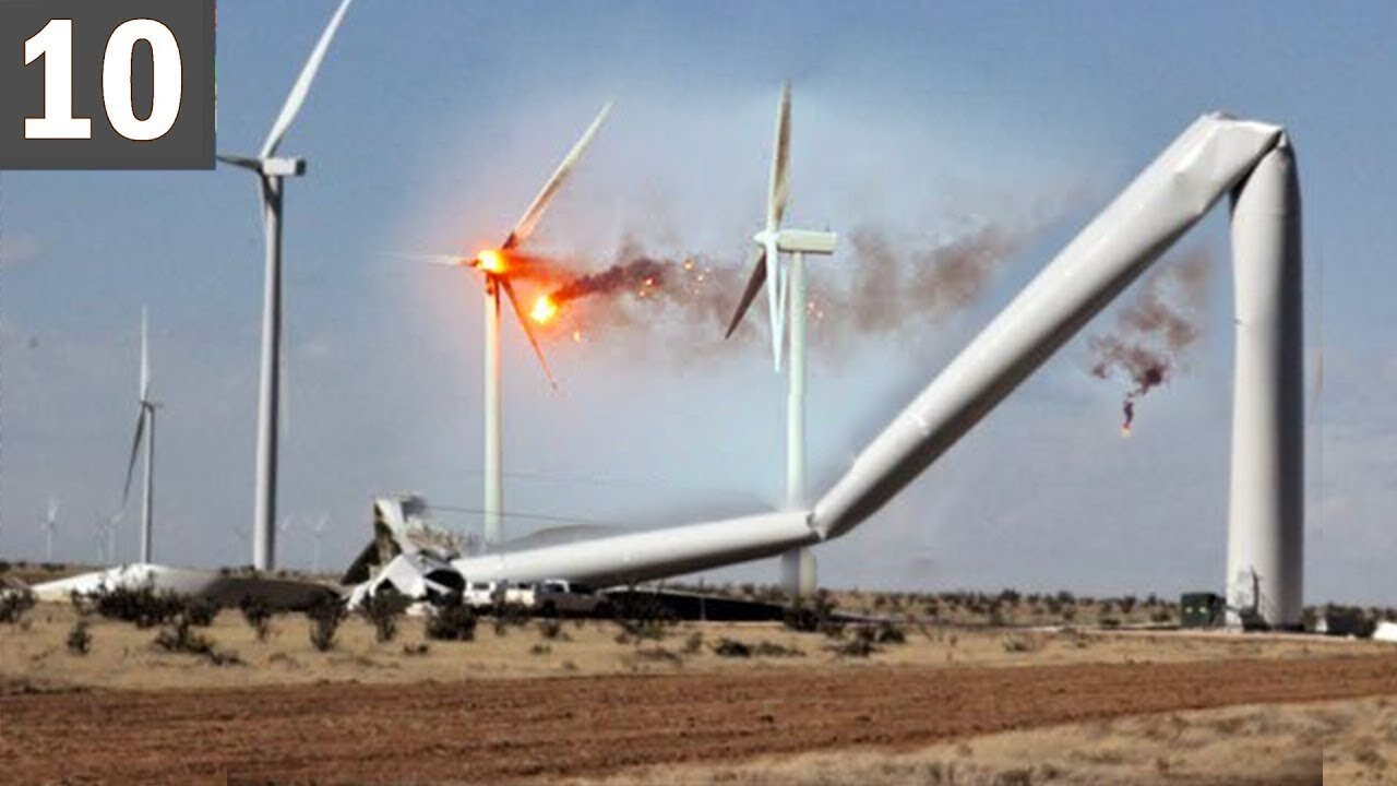 TOO MUCH WIND! 10 Wind Turbine Fails