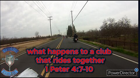 A day in the life of a biker: what happens to a club that rides together 1 Peter 4:7-10 #bikelife