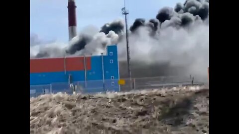 Russian Far East: Fire at GRES-2 Power plant in Sakhalin this morning