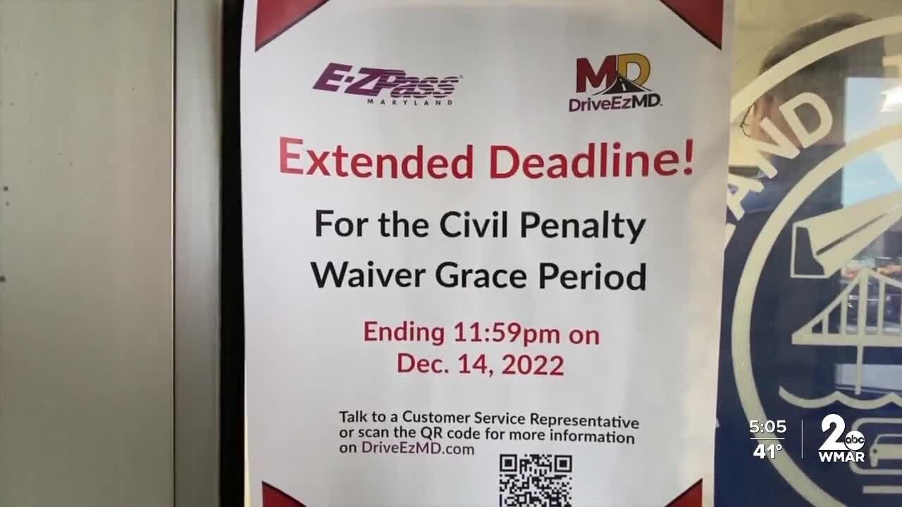 Grace period for E-ZPass tolls over, charges are due now