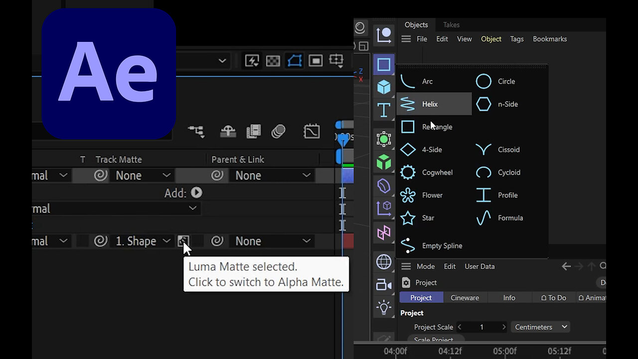 Some Changes in After Effects 2023 Mattes and C4D Lite