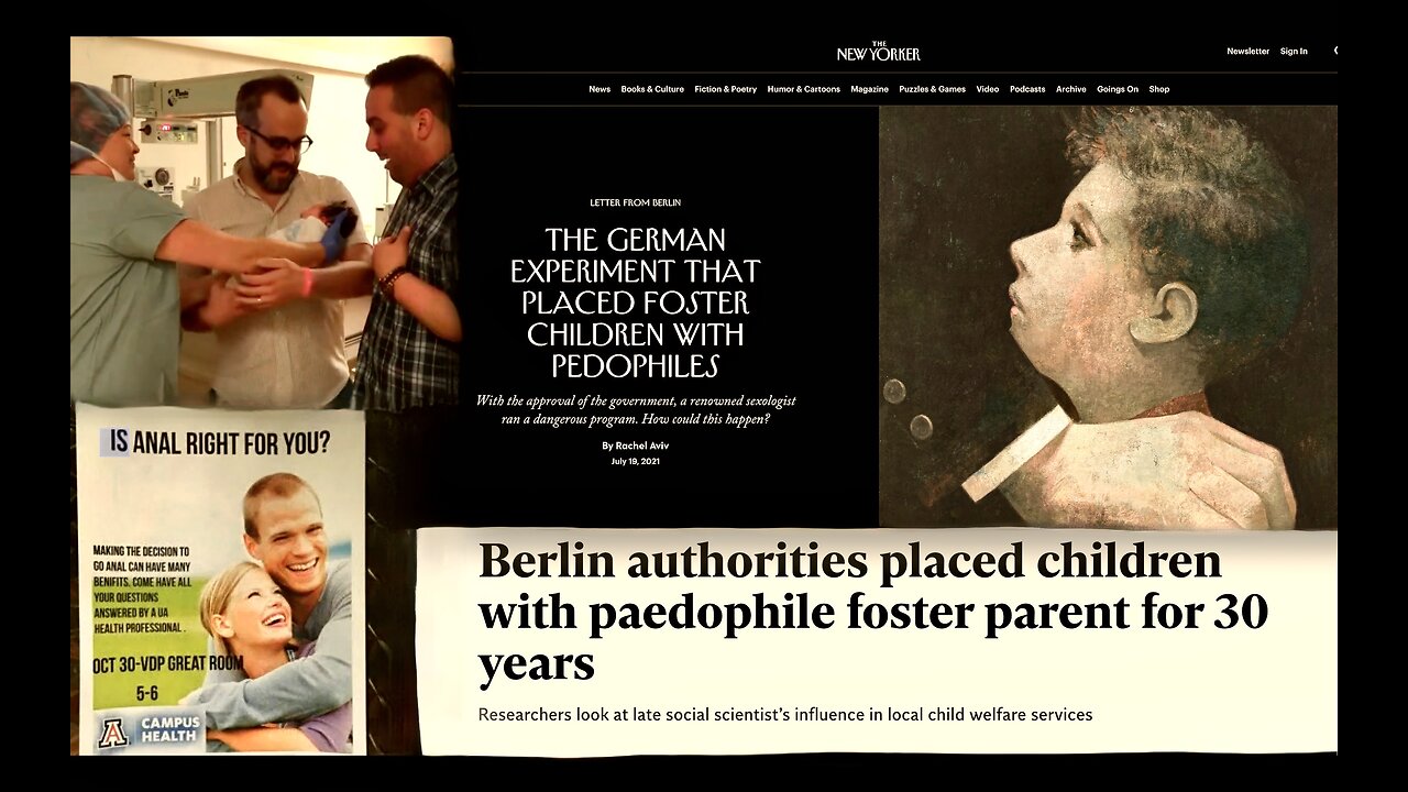 USA Joins Germany Allowing Pedophiles To Adopt Newborn Babies Parents Send Kids To Anal Sex College