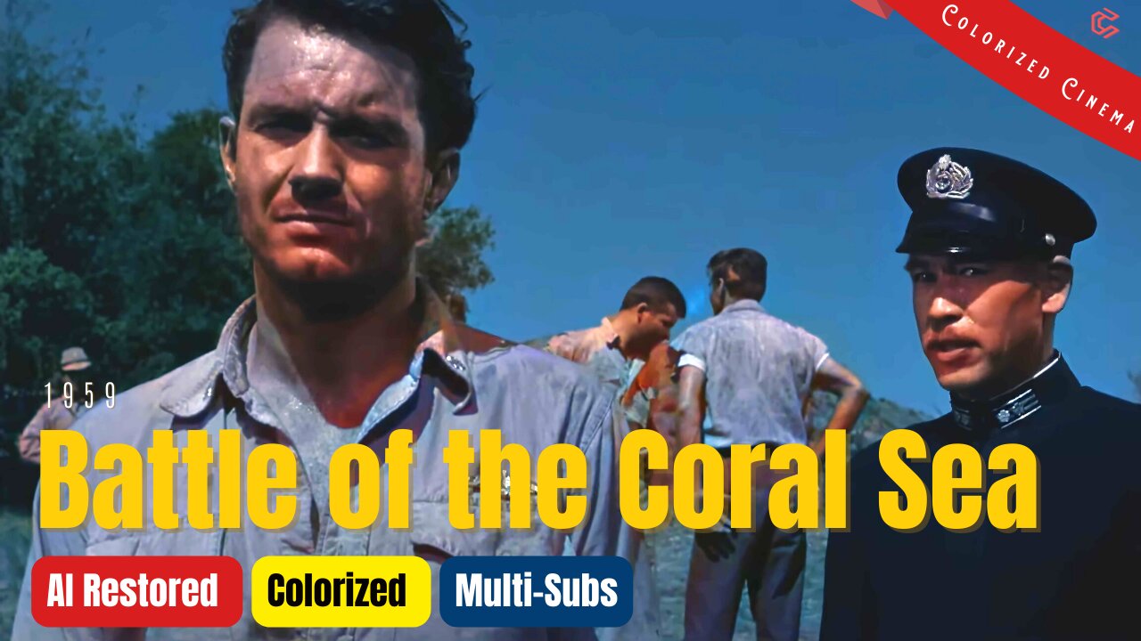 Battle of the Coral Sea 1959: Colorized Full Movie | Cliff Robertson, Gia Scala | War | Subtitles