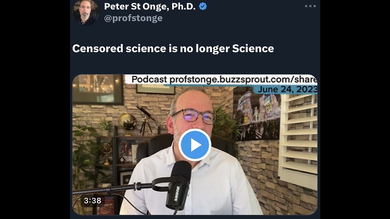 Captioned - Censored science is no longer Science