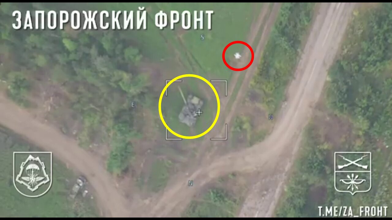 Russian Lancet Hits - 2x M777's and 1 Ukrainian tank