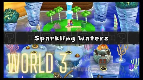 New Super Mario Bros. U Deluxe - World 3 - Taking a Dip in the Sparkling Waters