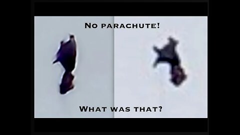 Human-like 'creature' seen falling from the sky!!