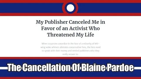 The Cancelation Of Blaine Pardoe