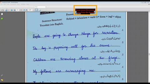 English B class VI 20 April,2021