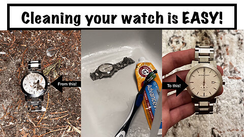 How to clean your watch perfectly! (EASY METHOD)