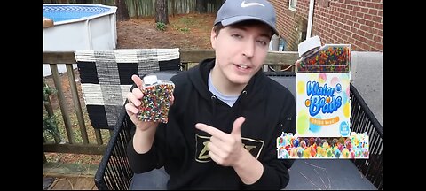 Mr.beast put 100 million orbeez in friend backyard