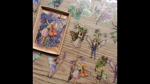 45Pcs/Box Waterproof PET Fairy Butterfly Stickers Vintage Flower Elfin Sticker