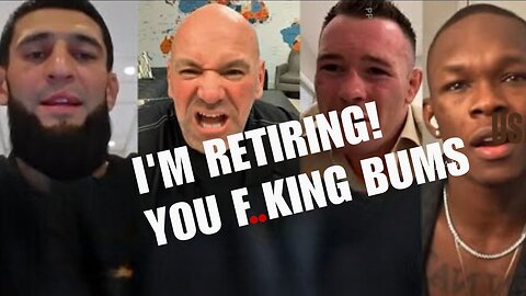 Khamzat Chimaev is RETIRING! GOES OFF on MMA Media For "STUPID" Reports on Him. Adesanya, Colby
