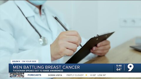 Men battling breast cancer