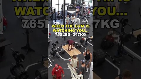 When The Whole Gym Watches You Lift…👀