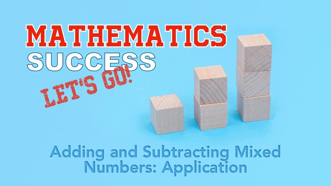 Adding and Subtracting Mixed Numbers: Application (Explained in Spanish)