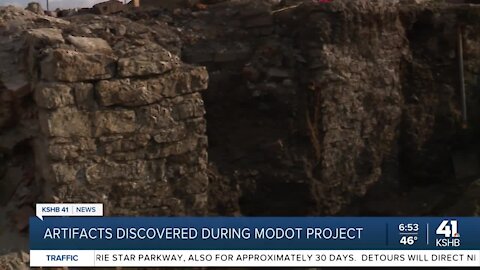 Artifacts discovered during MoDOT project