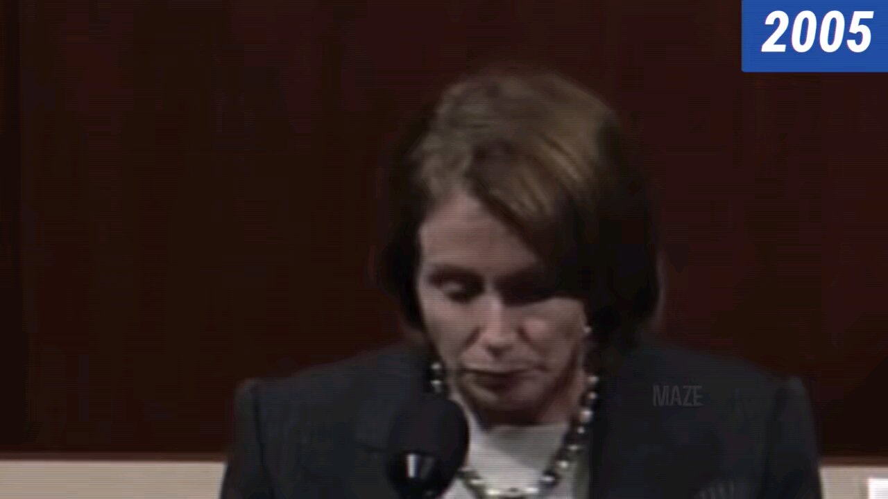 🤣 MUST WATCH. 2005. Nancy Pelosi preaches about border security and criticizes the Bush Admin.