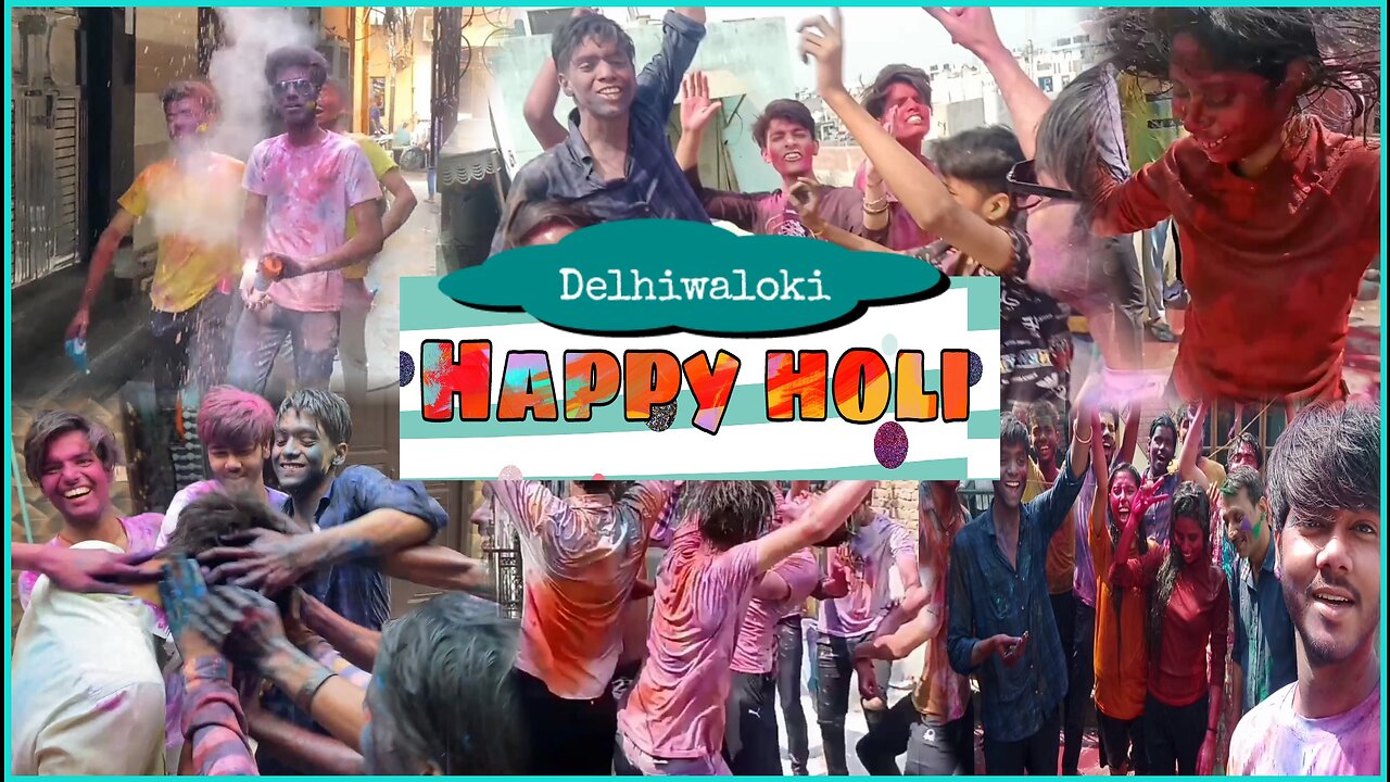 This is how delhi wale plays holi💦🌈🌈|maza agya😍😍 |Aditya tomar #holi