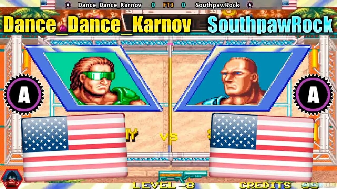 Windjammers (Dance_Dance_Karnov Vs. SouthpawRock) [U.S.A. Vs. U.S.A.]