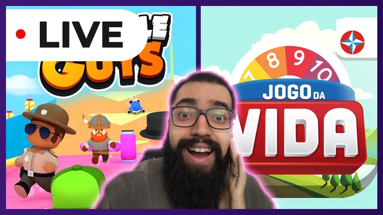 LIVE JOGANDO STUMBLE GUYS COM OS INCRITOS ATÉ AS 20:00 DEPOIS JOGO DA VIDA #stumbleguys #livestream