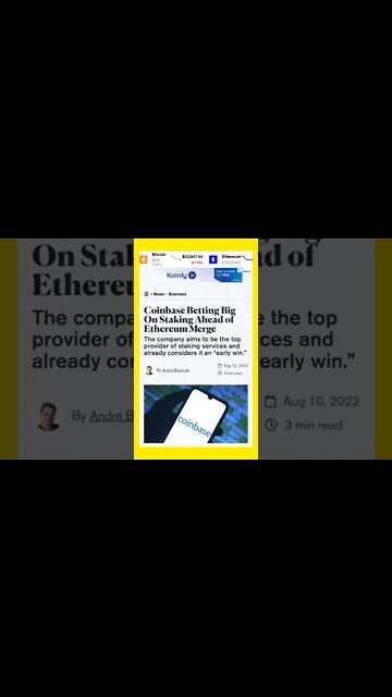 Coinbase Betting Big On Staking #cryptomash @ilmeaalim @waqarzaka @everythinghindi @nehanagar