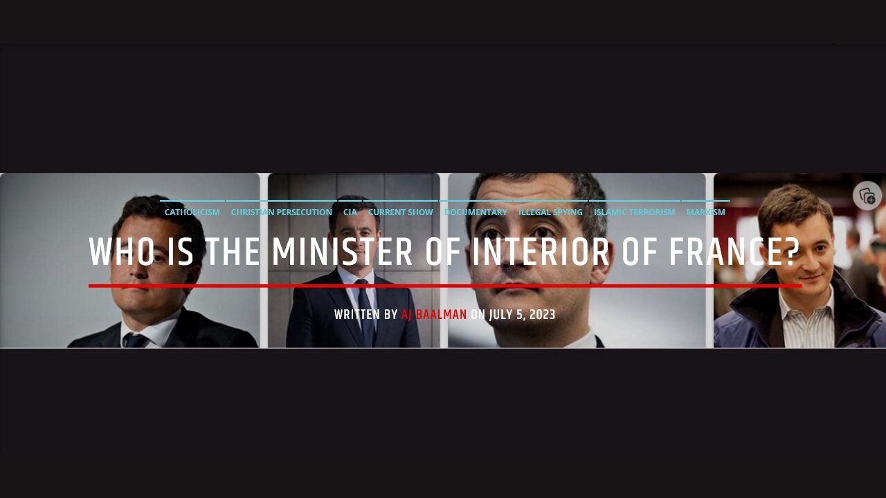 Who Is The Minister Of Interior Of France?