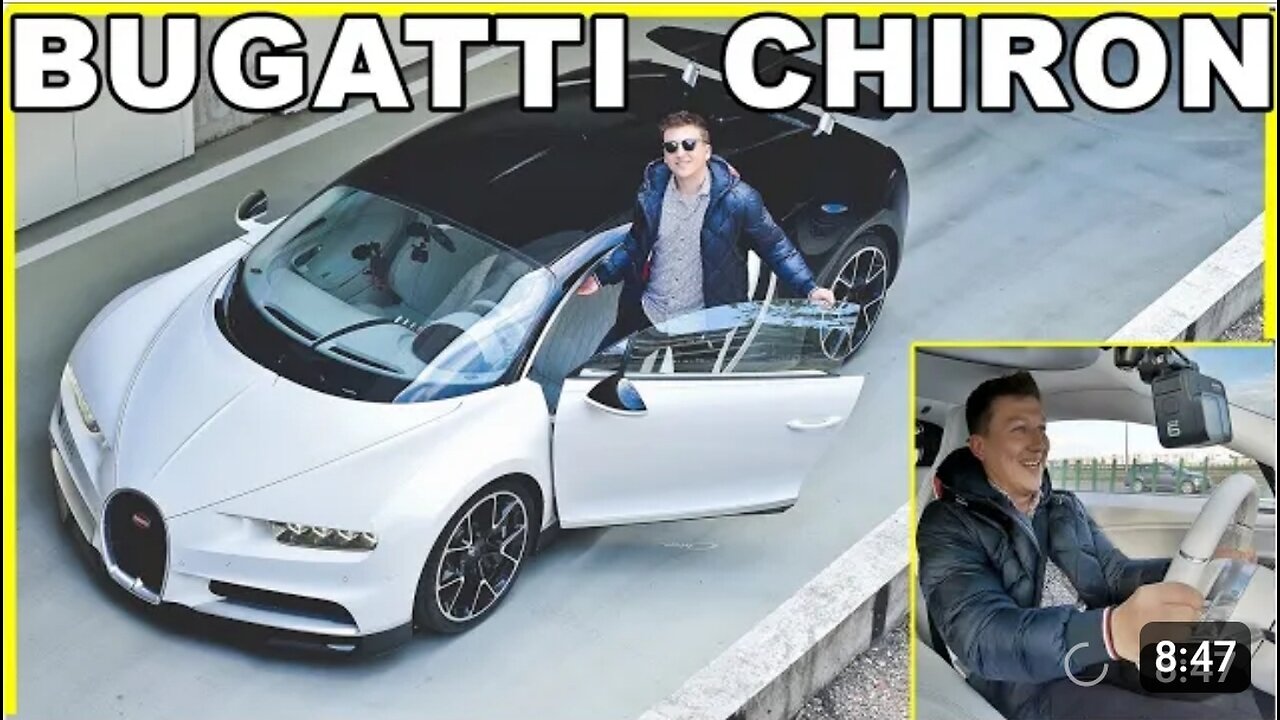 Jeżdżę Bugatti Chiron po Warszawie - reakcje na przyspieszenie 1500 HP!