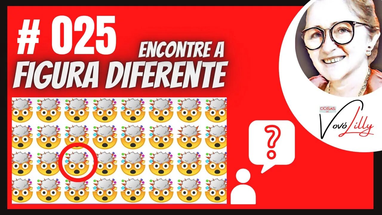 ENCONTRE A FIGURA DIFERENTE | # 025| FIND THE DIFFERENT FIGURE