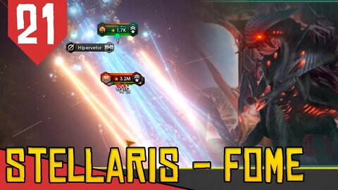 Lutando contra ENXAMES de 10 MILHOES DE FORÇA - Stellaris Enxame Devorador #21 [Gameplay PT-BR]