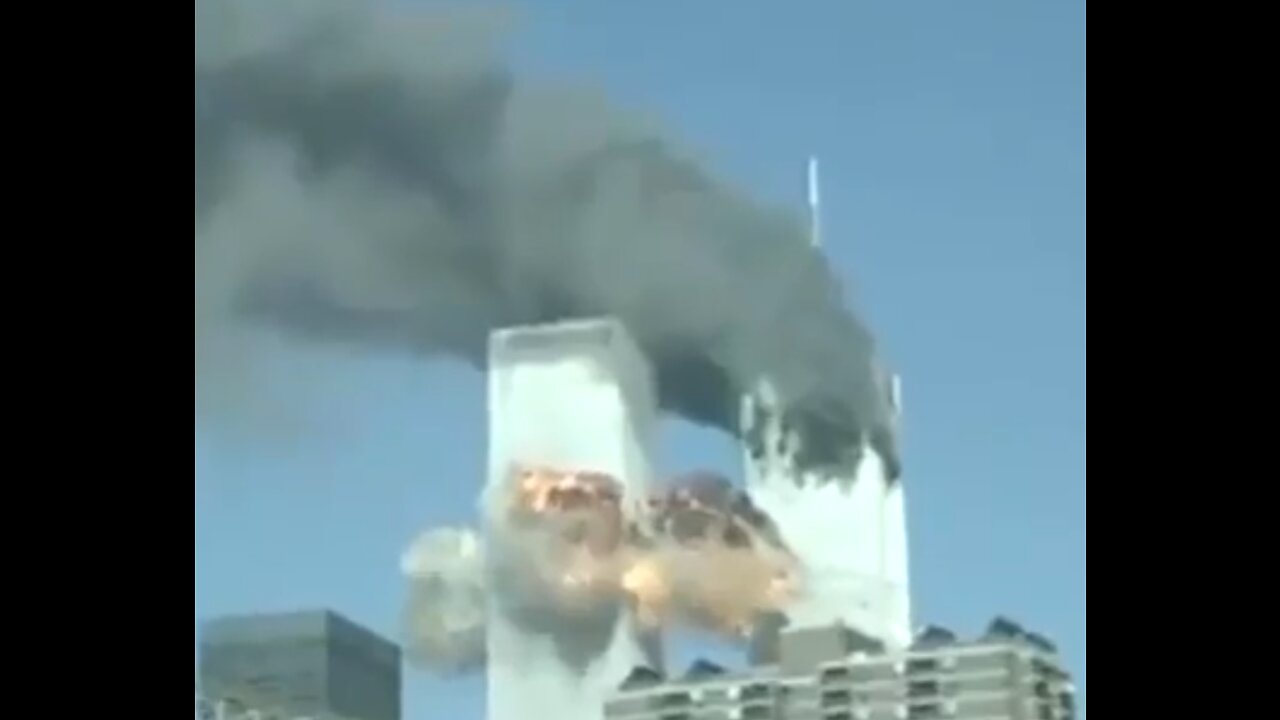 Raw video footage of the twin towers on Sept. 11, 2001